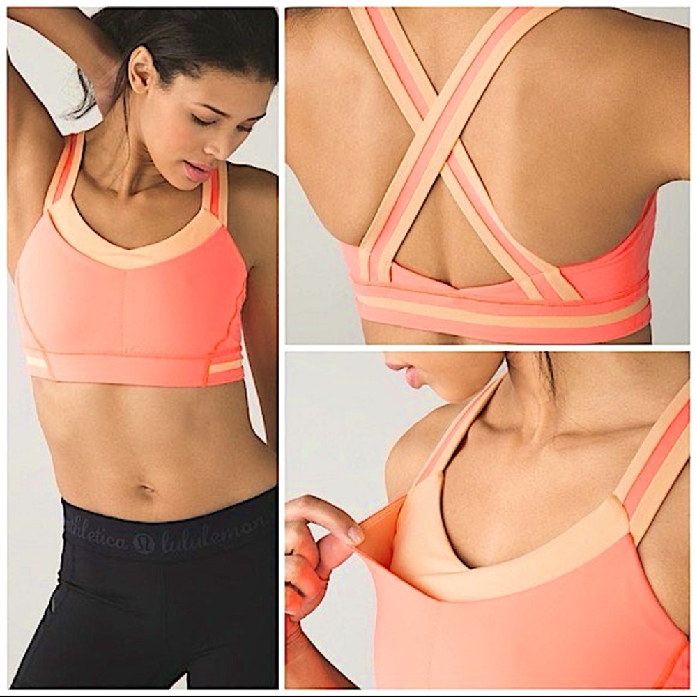 lululemon athletica Women's Peach Sports Bra